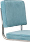 Zuiver Ridge Rib Eetkamerstoel - Blauw - Set van 2