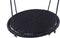 B-Play Nestschommel Zwart Ø100 cm met zwart kussen en PP touwen