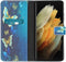 iMoshion Hoesje Geschikt voor Samsung Galaxy S21 Ultra Hoesje Met Pasjeshouder - iMoshion Design Softcase Bookcase - Meerkleurig / Blue Butterfly