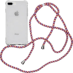 iMoshion Hoesje Geschikt voor iPhone 8 Plus / 7 Plus Hoesje Met Koord - iMoshion Backcover met koord - Transparant