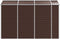 vidaXL - Tuinschuur - 191x300x198 - cm - gegalvaniseerd - staal - bruin