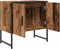 vidaXL - Wastafelkast - 60x33x60 - cm - bewerkt - hout - oud - houtkleurig