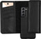 Selencia Hoesje Geschikt voor Samsung Galaxy S21 Hoesje Met Pasjeshouder - Selencia Eny Uitneembare Vegan Lederen Clutch - Zwart