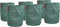 vidaXL - Tuinafvalzakken - met - Handvatten - - - 12 - stuks - - - Vouwbaar - - - Rond - - - Groen - - - 300 - L
