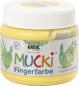 MUCKI Gele Vingerverf – 150ml per stuk