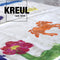 Mucki textiel vingerverf - 4 x 150 ml vingerverf voor textiel - kleuren geel, rood, blauw & groen