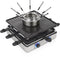 Princess 162670 - Gourmetstel - Raclette Fondue 5-in-1 1800W 8 Personen - Zwart