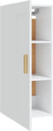 vidaXL - Wandkast - 35x34x90 - cm - bewerkt - hout - wit