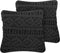 MUDANYA - Sierkussen set van 2 - Zwart - 45 x 45 cm - Katoen