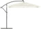 vidaXL - Parasol - met - stalen - paal - 290x290x238 - cm - wit