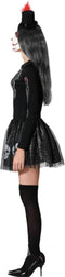 Muertos Halloween Jurkje Dames Zwart Schedels - Maat XL