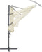 vidaXL - Parasol - met - draagbare - voet - zandkleurig