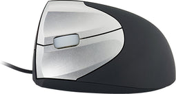 Muis ergofy srm vs4 links draad zilver/zwart