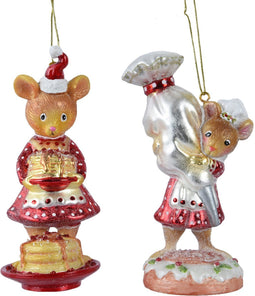Muis glas l6.5b8h15.2 cm a2 kerst