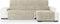 Hoes voor chaise longue met korte armleuning rechts Eysa TURIN Wit Crème 100 x 110 x 300 cm