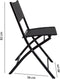 Tuinstoelen - set van 2 - inklapbaar - max. draaggewicht 120 kg