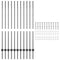 vidaXL - Schuttingpalen - 22 - stuks - U-Channel - Grijs - 140 - cm - Staal