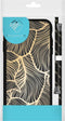 iMoshion Hoesje Geschikt voor Samsung Galaxy A41 Hoesje Met Koord - iMoshion Design Hoesje met Koord - Goud / Zwart / Golden Leaves