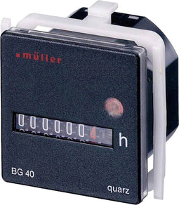 Müller BG 40.17 12-48V DC Bedrijfsurenteller Roltelwerk