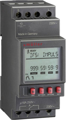 Müller MR 28.10 pro 230V 50-60Hz DIN-rail schakelklok Digitaal 230 V/AC 4000 W
