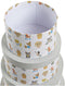 Multi-Functionele Kist Dkd Home Decor Wit Kinderen Multicolour Blommor Karton (37,5 X 37,5 X 18 Cm)