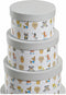 Multi-Functionele Kist Dkd Home Decor Wit Kinderen Multicolour Blommor Karton (37,5 X 37,5 X 18 Cm)