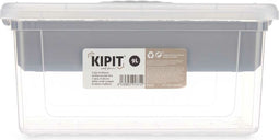 Multi-functionele Kist Grijs Transparant Plastic 9 L 35,5 x 17 x 23,5 cm (6 Stuks)