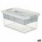 Multi-functionele Kist Grijs Transparant Plastic 9 L 35,5 x 17 x 23,5 cm (6 Stuks)