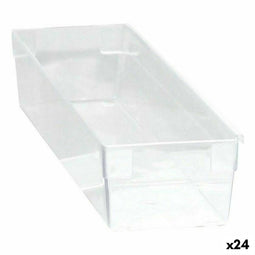 Multi-functionele Kist Modulair Transparant 22,5 x 8 x 5,3 cm (24 Stuks)