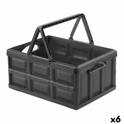Multi-functionele Kist Tontarelli Ursus Donker grijs 47,5 x 35,2 x 23 cm (6 Stuks)