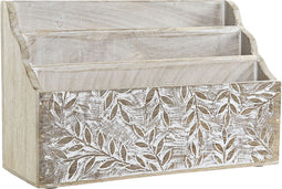 Multi-Functionele Organiser DKD Home Decor Lakens Natuurlijk Mangohout (32 x 13 x 21 cm)
