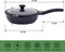 Multifunctionele 3 in 1 Wokpan met Deksel + Wok + Hapjespan 28 cm -Rood