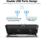 Multifunctionele Laptop Koeler - 2 Ventilatoren, USB-Poorten, tot 17 Inch