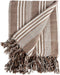 Multifunctionele sjaal Strepen Beige Wit (205 x 235 cm)