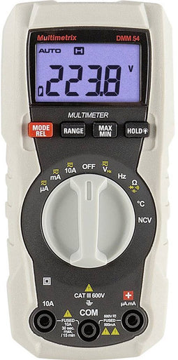 Multimetrix DMM 54 Multimeter Digitaal CAT III 600 V Weergave (counts): 4000