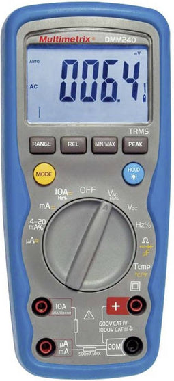 Multimetrix P06231413 Multimeter Digitaal Waterbestendig (IP67) CAT III 1000 V, CAT IV 600 V Weergave (counts): 40000