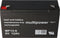 Multipower MP12-6 loodbatterij met 4,8 mm Faston-stekker 6 V, 12 Ah