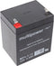 Multipower MP4.5-12 loodbatterij 12 volt met 4,8 mm Faston-connector