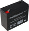 Multipower MP7-6S, WP7-6S accukabel PB 6Volt 7Ah