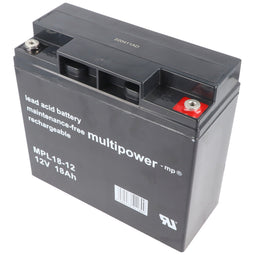 Multipower MPL18-12 12V 18Ah Long Life lead battery AGM lead gel battery