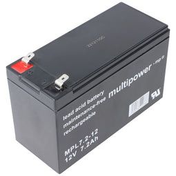 Multipower MPL7.2-12 12V 7.2Ah Long Life lead battery AGM lead gel battery