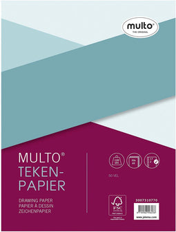 Multo ringbandinterieur - A5 - 17-gaats - tekenpapier 120 grams - 50 vel - MU-3007310770