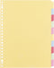 Multo tabbladen - A4 - 10-delig blanco - 23-gaats - gerecycled karton - MU-3007311730