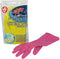 Multy Luxe Huishoudhandschoenen maat L - Natuurlatex met kantoenen vlokvoering - Anti slip - Rubberen handschoenen - Waterdicht - Natuurlijk latex - Maat L
