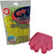 Multy Luxe Huishoudhandschoenen maat L - Natuurlatex met kantoenen vlokvoering - Anti slip - Rubberen handschoenen - Waterdicht - Natuurlijk latex - Maat L