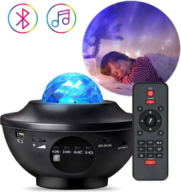 iMoshion Sterren Projector - Projector Sterrenhemel met 10 lichtstanden - Nachtlampje / Sterrenprojector Kinderen - Galaxy Projector met Muziek - Sterrenlamp