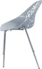 MUMFORD - Eetkamerstoel - Grijs - Synthetisch materiaal