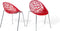 MUMFORD - Eetkamerstoel - Rood - Synthetisch materiaal