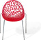 MUMFORD - Eetkamerstoel - Rood - Synthetisch materiaal