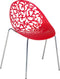 MUMFORD - Eetkamerstoel - Rood - Synthetisch materiaal